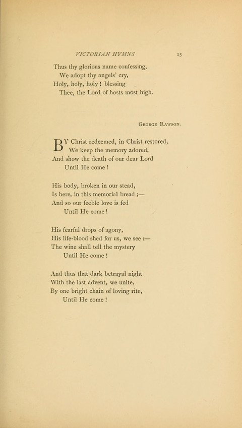 Victorian Hymns: English sacred songs of fifty years page 25