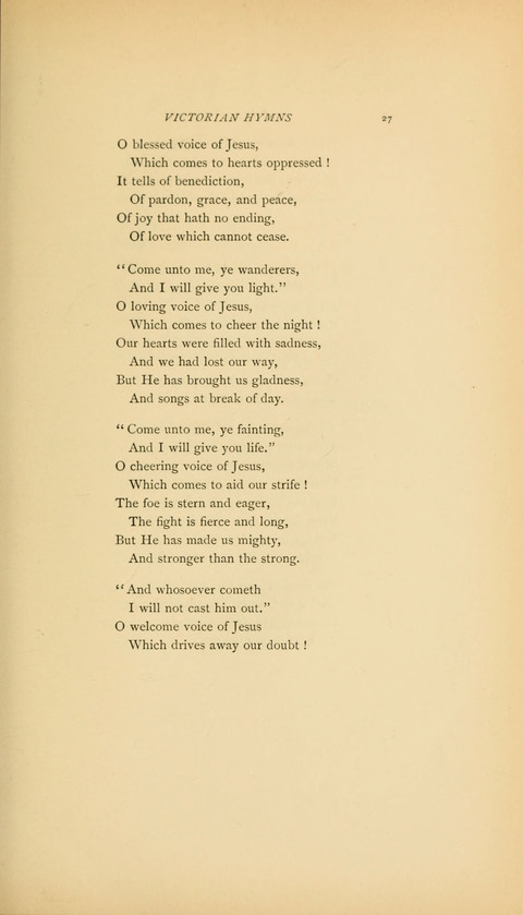 Victorian Hymns: English sacred songs of fifty years page 27