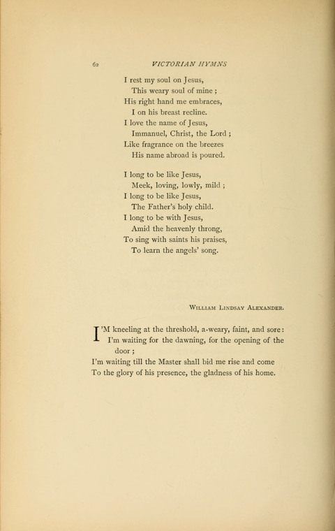 Victorian Hymns: English sacred songs of fifty years page 62