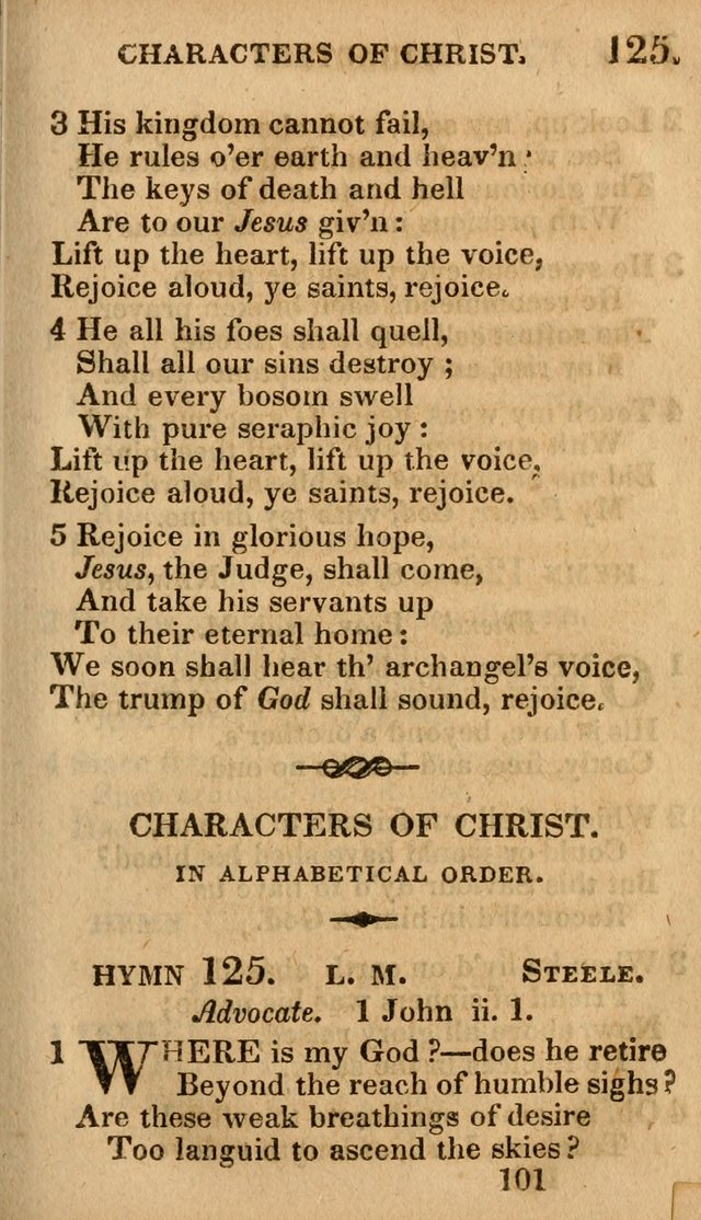 Village Hymns for Social Worship, Selected and Original: designed as a supplement to the Psalms and Hymns of Dr. Watts (6th ed.) page 103