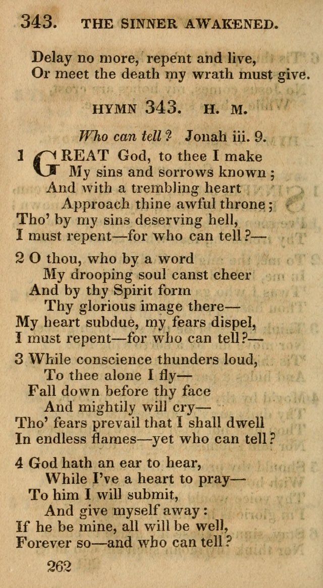 Village Hymns for Social Worship, Selected and Original: designed as a supplement to the Psalms and Hymns of Dr. Watts (6th ed.) page 266