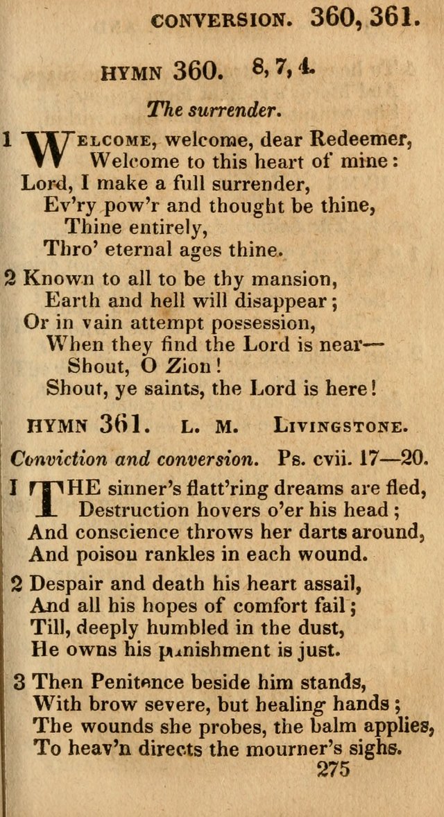 Village Hymns for Social Worship, Selected and Original: designed as a supplement to the Psalms and Hymns of Dr. Watts (6th ed.) page 279