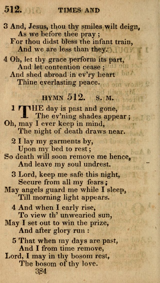 Village Hymns for Social Worship, Selected and Original: designed as a supplement to the Psalms and Hymns of Dr. Watts (6th ed.) page 398