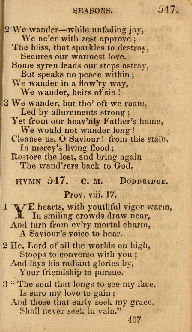 Village Hymns for Social Worship, Selected and Original: designed as a supplement to the Psalms and Hymns of Dr. Watts (6th ed.) page 421