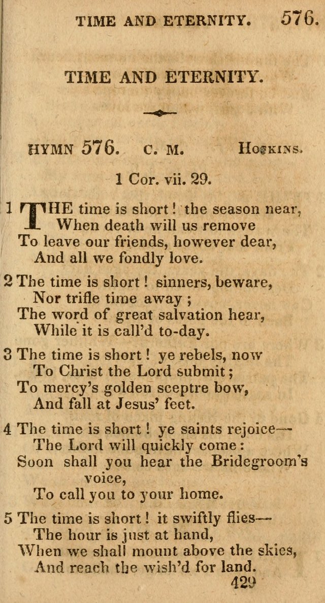 Village Hymns for Social Worship, Selected and Original: designed as a supplement to the Psalms and Hymns of Dr. Watts (6th ed.) page 443