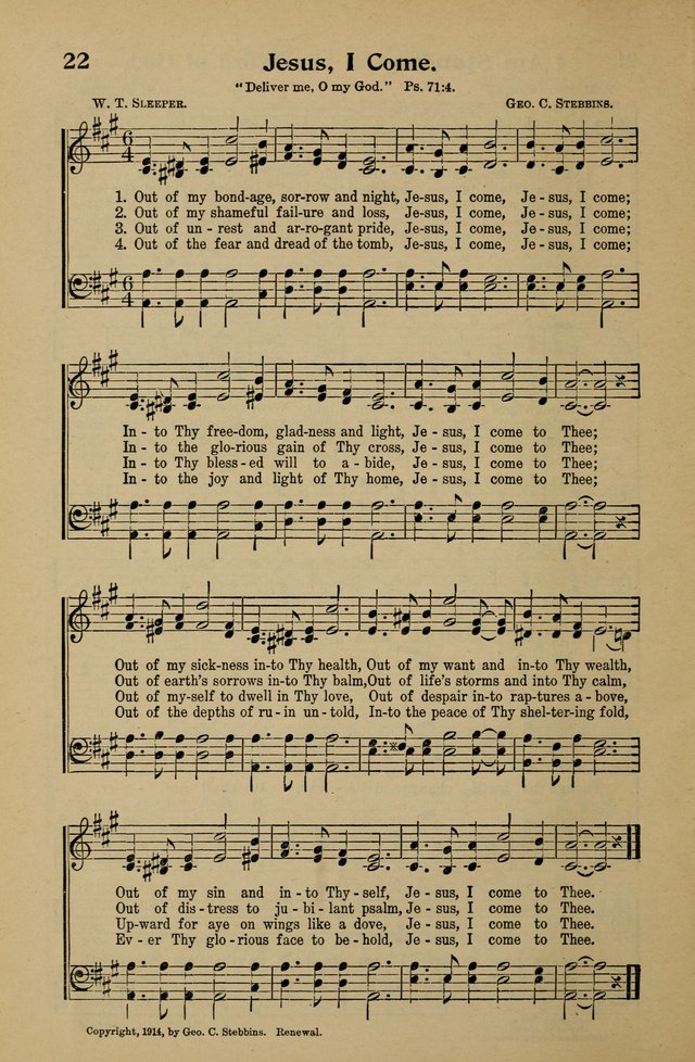 Victorious Life Hymns page 22