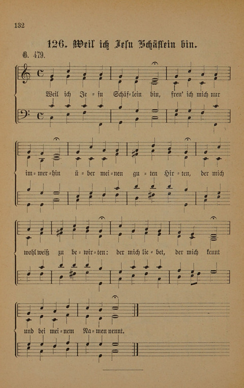 Vierstimmige Melodien: zu dem "Gesangbuch zum gottesdienstlichen und häuslichen Gebrauche in evangelischen Mennoniten-Gemeinden" (3. Auflage) page 132