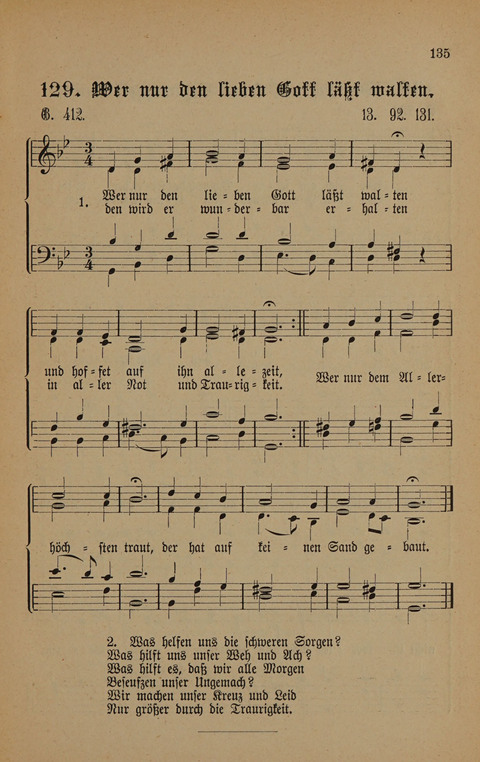 Vierstimmige Melodien: zu dem "Gesangbuch zum gottesdienstlichen und häuslichen Gebrauche in evangelischen Mennoniten-Gemeinden" (3. Auflage) page 135