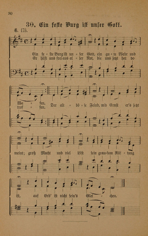 Vierstimmige Melodien: zu dem "Gesangbuch zum gottesdienstlichen und häuslichen Gebrauche in evangelischen Mennoniten-Gemeinden" (3. Auflage) page 30