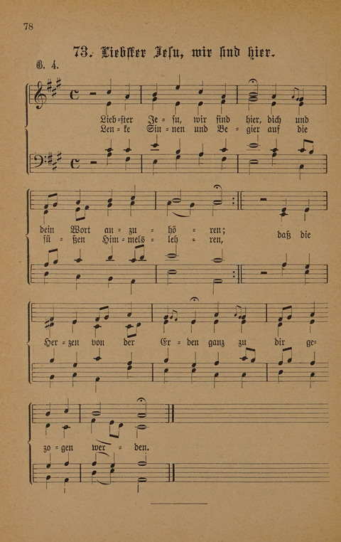 Vierstimmige Melodien: zu dem "Gesangbuch zum gottesdienstlichen und häuslichen Gebrauche in evangelischen Mennoniten-Gemeinden" (3. Auflage) page 78