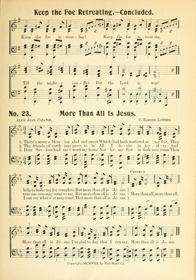 The Voice of Praise No. 2: a complete collection of Scriptural, gospel, Sunday-school and praise service songs page 28