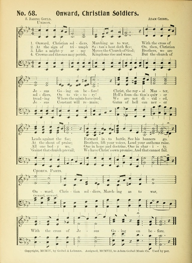The Voice of Praise No. 2: a complete collection of Scriptural, gospel, Sunday-school and praise service songs page 73