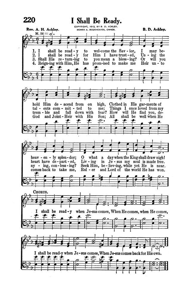 Victory Songs: For the Church, Sunday School and Evangelistic Services. page 228