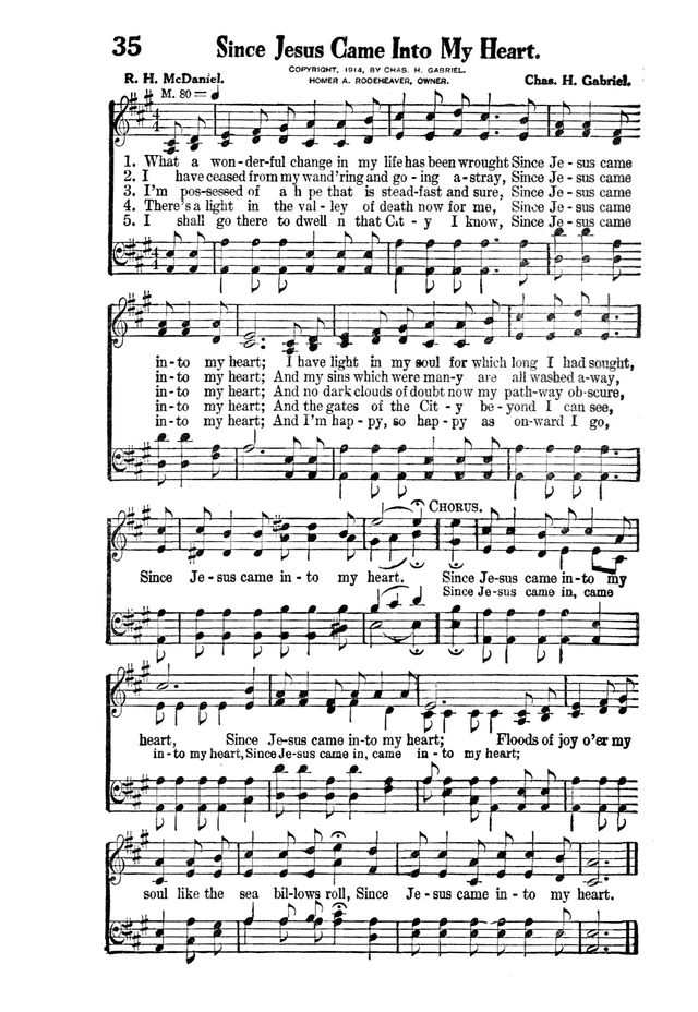 Victory Songs: For the Church, Sunday School and Evangelistic Services. page 37