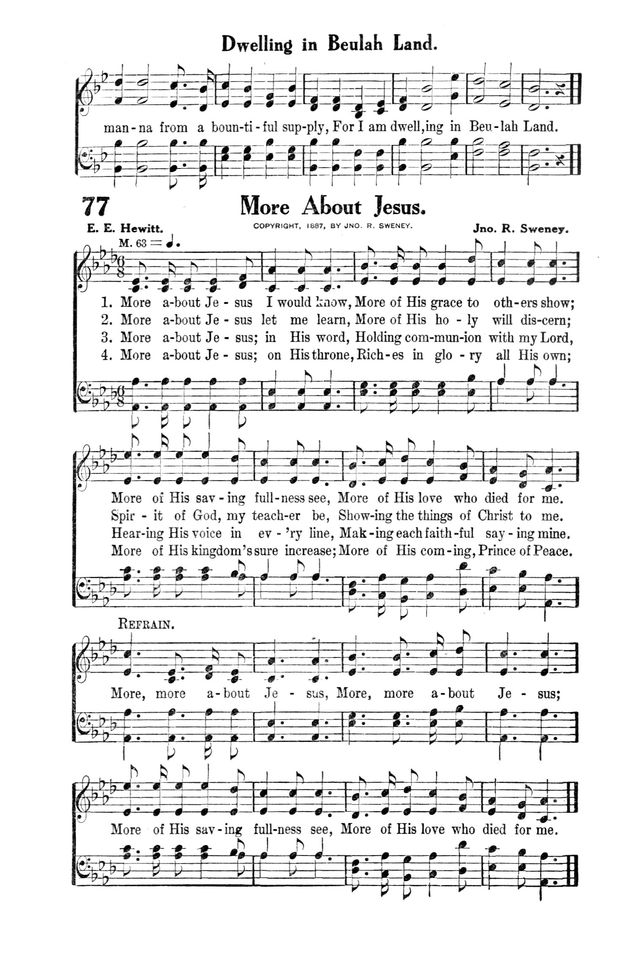 Victory Songs: For the Church, Sunday School and Evangelistic Services. page 79
