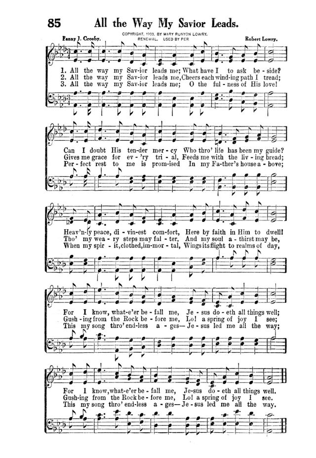 Victory Songs: For the Church, Sunday School and Evangelistic Services. page 87