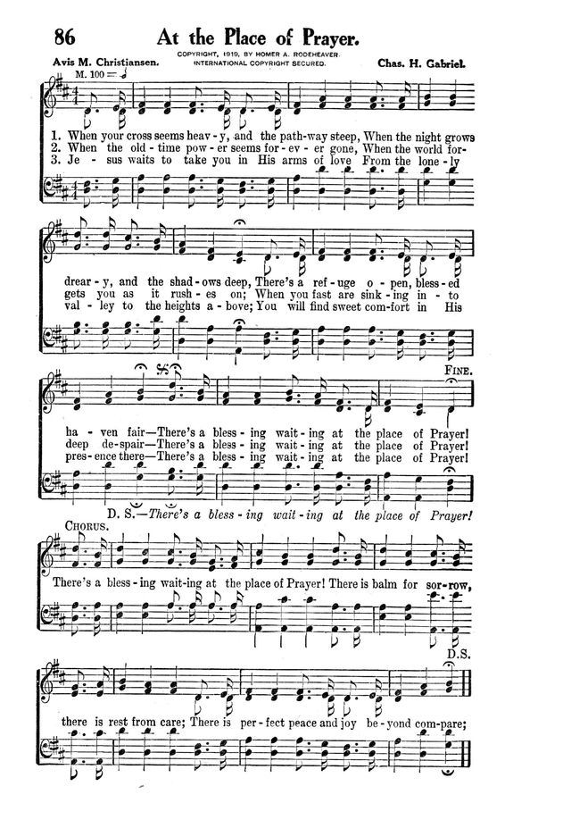 Victory Songs: For the Church, Sunday School and Evangelistic Services. page 88