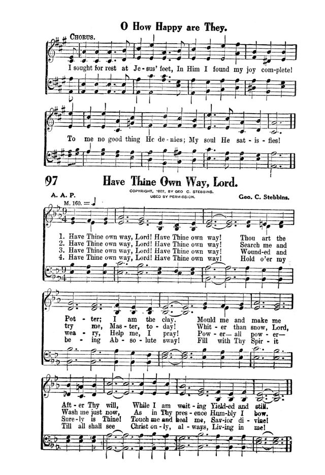 Victory Songs: For the Church, Sunday School and Evangelistic Services. page 99