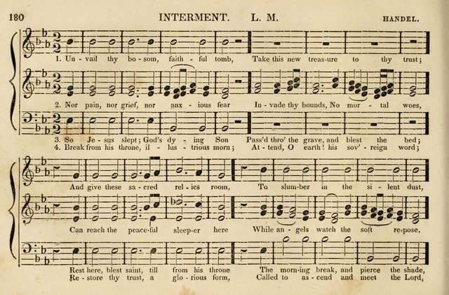 The Vestry Singing Book: being a selection of the most popular and approved tunes and hymns now extant, designed for social and religious meetings, family devotion, singing schools, etc. page 182