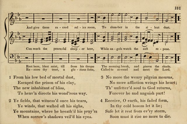 The Vestry Singing Book: being a selection of the most popular and approved tunes and hymns now extant, designed for social and religious meetings, family devotion, singing schools, etc. page 183
