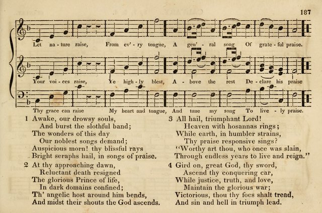 The Vestry Singing Book: being a selection of the most popular and approved tunes and hymns now extant, designed for social and religious meetings, family devotion, singing schools, etc. page 189