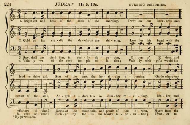 The Vestry Singing Book: being a selection of the most popular and approved tunes and hymns now extant, designed for social and religious meetings, family devotion, singing schools, etc. page 226