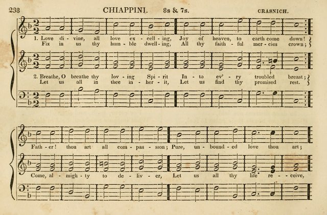 The Vestry Singing Book: being a selection of the most popular and approved tunes and hymns now extant, designed for social and religious meetings, family devotion, singing schools, etc. page 250