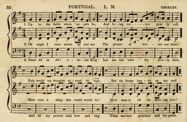 The Vestry Singing Book: being a selection of the most popular and approved tunes and hymns now extant, designed for social and religious meetings, family devotion, singing schools, etc. page 32