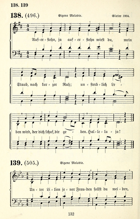 Vierstimmige Melodien für das Gesangbuch: zum gottesdienstlichen und häuslichen Gebrauch in Evangelischen Mennoniten-Gemeinden page 132