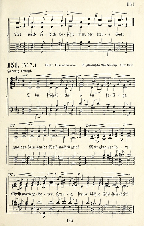 Vierstimmige Melodien für das Gesangbuch: zum gottesdienstlichen und häuslichen Gebrauch in Evangelischen Mennoniten-Gemeinden page 143