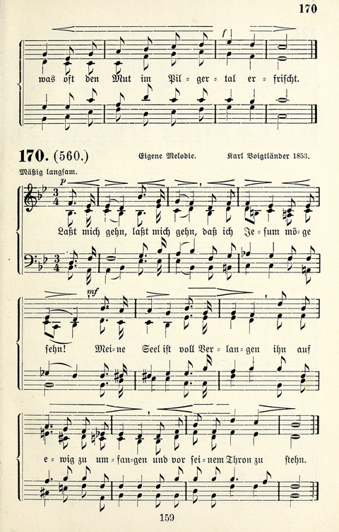 Vierstimmige Melodien für das Gesangbuch: zum gottesdienstlichen und häuslichen Gebrauch in Evangelischen Mennoniten-Gemeinden page 159