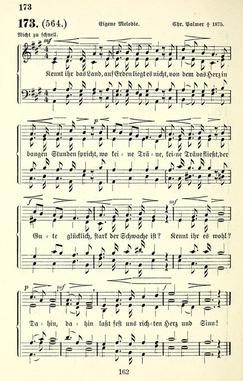 Vierstimmige Melodien für das Gesangbuch: zum gottesdienstlichen und häuslichen Gebrauch in Evangelischen Mennoniten-Gemeinden page 162