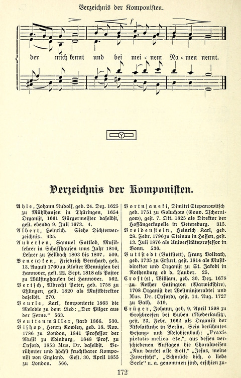 Vierstimmige Melodien für das Gesangbuch: zum gottesdienstlichen und häuslichen Gebrauch in Evangelischen Mennoniten-Gemeinden page 172