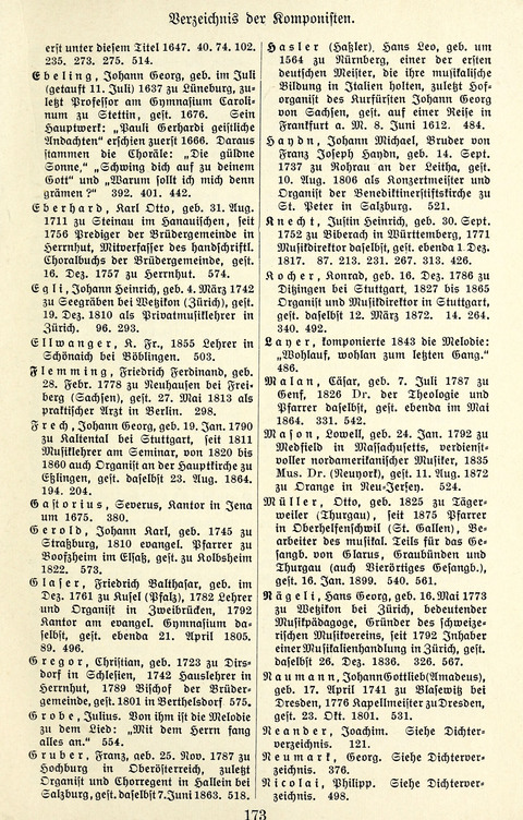 Vierstimmige Melodien für das Gesangbuch: zum gottesdienstlichen und häuslichen Gebrauch in Evangelischen Mennoniten-Gemeinden page 173