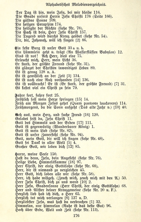 Vierstimmige Melodien für das Gesangbuch: zum gottesdienstlichen und häuslichen Gebrauch in Evangelischen Mennoniten-Gemeinden page 176
