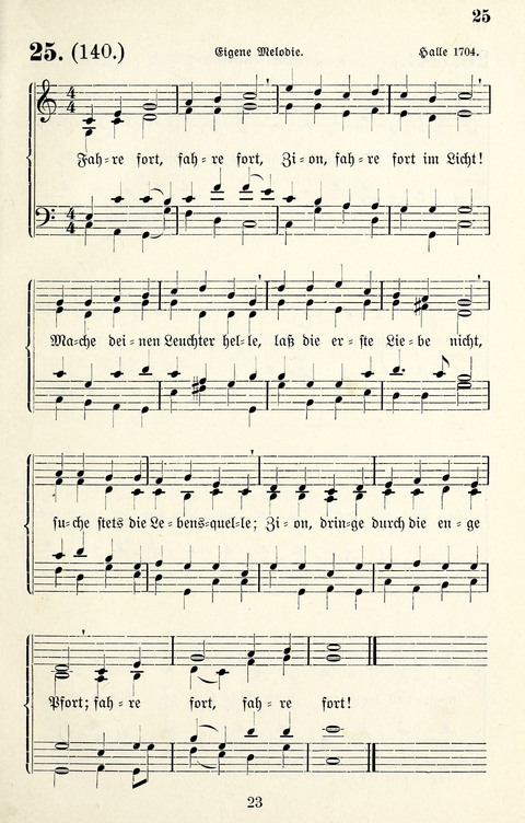 Vierstimmige Melodien für das Gesangbuch: zum gottesdienstlichen und häuslichen Gebrauch in Evangelischen Mennoniten-Gemeinden page 23