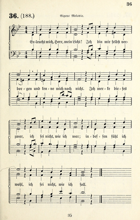 Vierstimmige Melodien für das Gesangbuch: zum gottesdienstlichen und häuslichen Gebrauch in Evangelischen Mennoniten-Gemeinden page 35