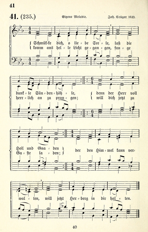 Vierstimmige Melodien für das Gesangbuch: zum gottesdienstlichen und häuslichen Gebrauch in Evangelischen Mennoniten-Gemeinden page 40
