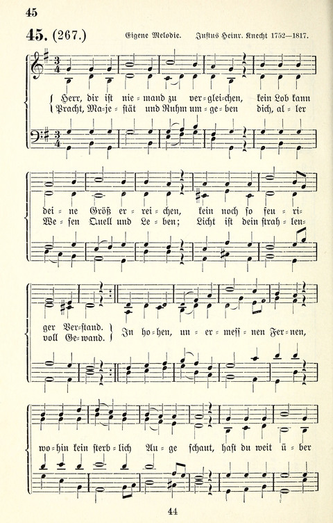 Vierstimmige Melodien für das Gesangbuch: zum gottesdienstlichen und häuslichen Gebrauch in Evangelischen Mennoniten-Gemeinden page 44