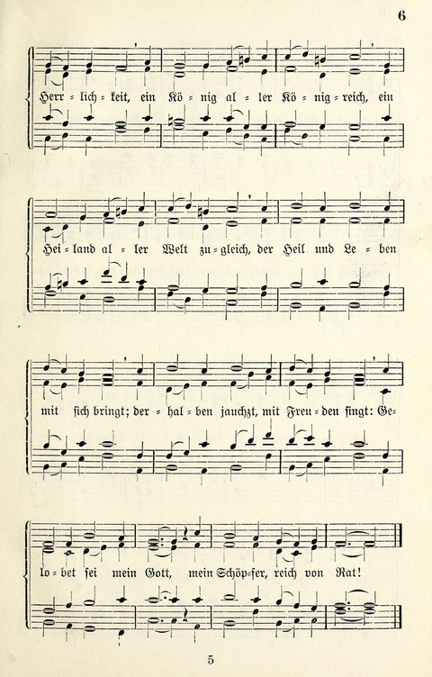 Vierstimmige Melodien für das Gesangbuch: zum gottesdienstlichen und häuslichen Gebrauch in Evangelischen Mennoniten-Gemeinden page 5