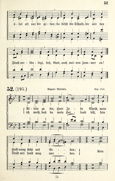 Vierstimmige Melodien für das Gesangbuch: zum gottesdienstlichen und häuslichen Gebrauch in Evangelischen Mennoniten-Gemeinden page 51