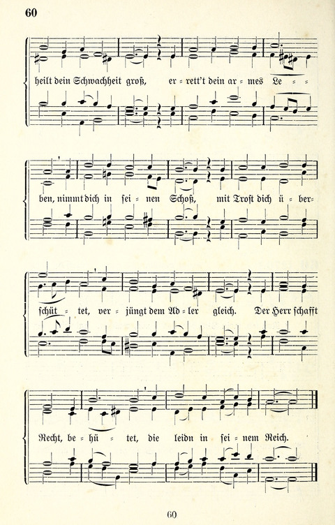 Vierstimmige Melodien für das Gesangbuch: zum gottesdienstlichen und häuslichen Gebrauch in Evangelischen Mennoniten-Gemeinden page 60