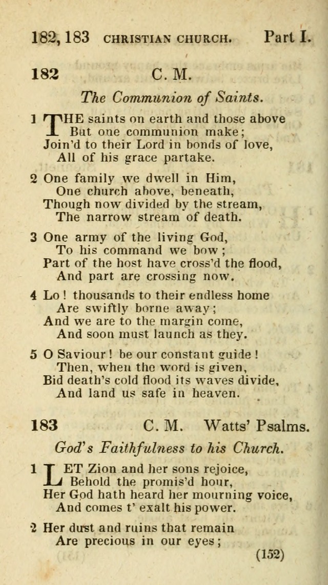 The Virginia Selection of Psalms and Hymns and Spiritual Songs: from the most approved authors; adapted to the various occasions of public and social meetings (New Ed. Enl. and Imp.) page 152