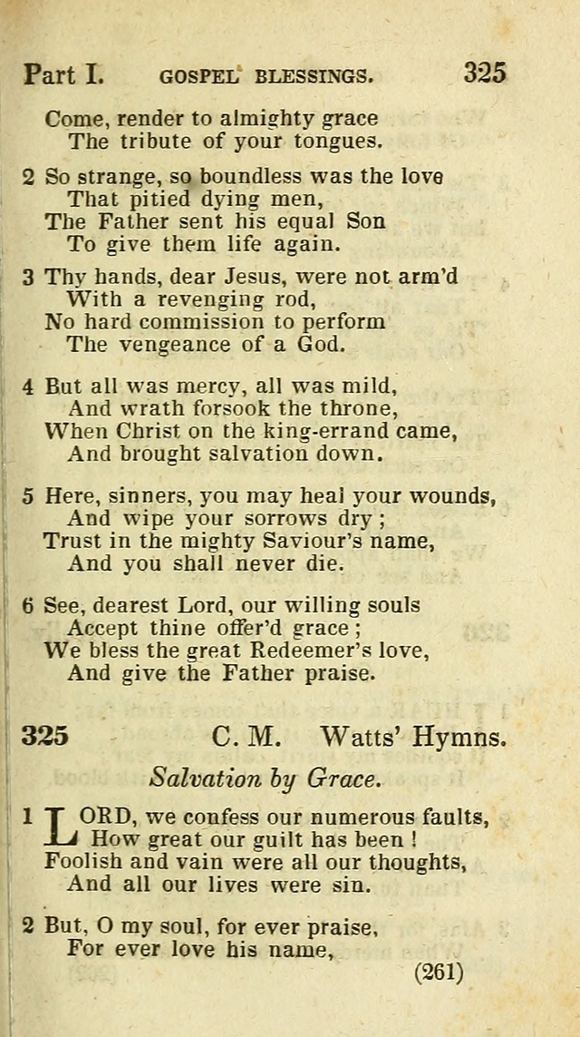 The Virginia Selection of Psalms and Hymns and Spiritual Songs: from the most approved authors; adapted to the various occasions of public and social meetings (New Ed. Enl. and Imp.) page 261