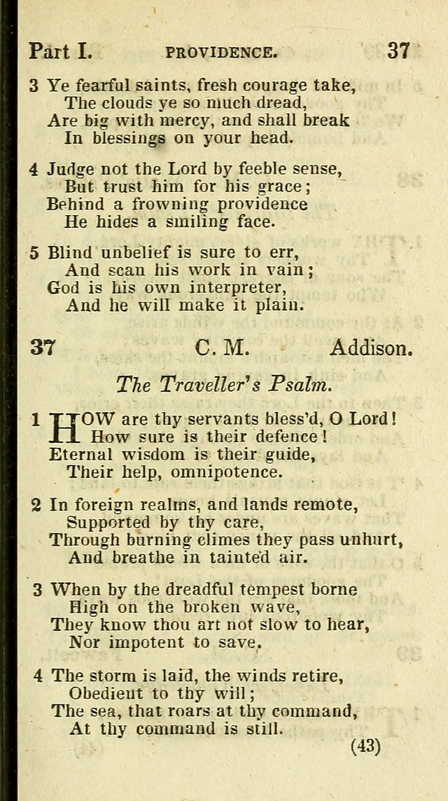 The Virginia Selection of Psalms and Hymns and Spiritual Songs: from the most approved authors; adapted to the various occasions of public and social meetings (New Ed. Enl. and Imp.) page 43