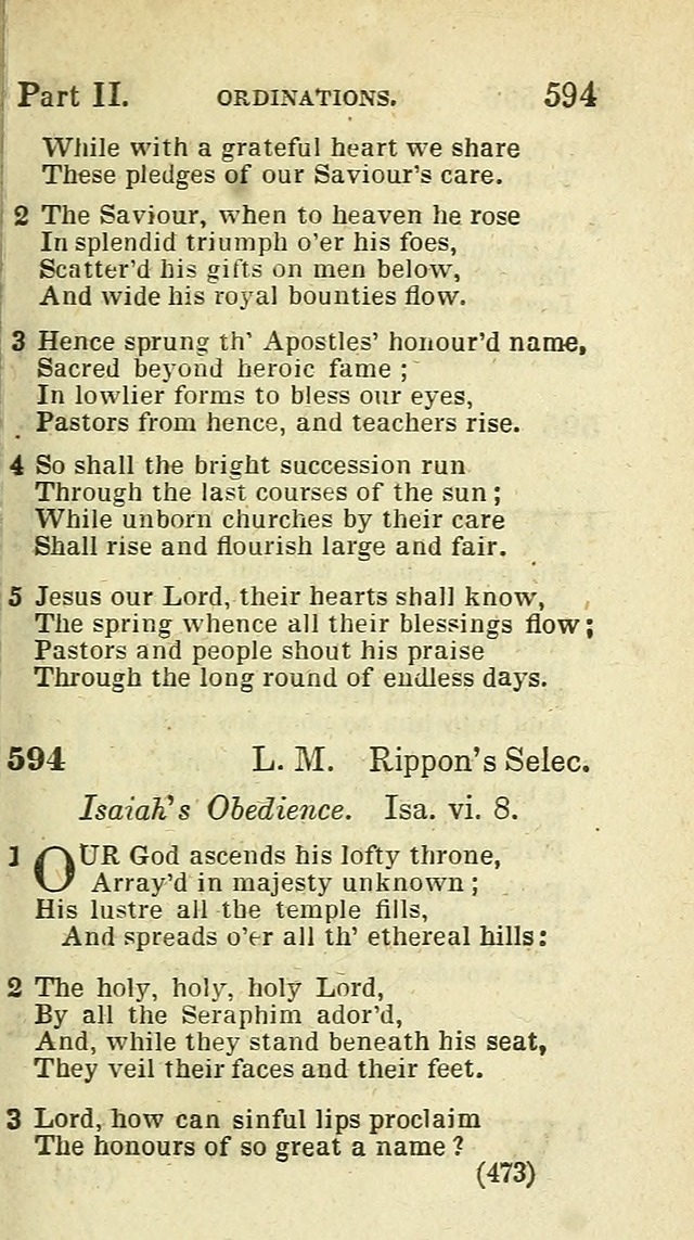 The Virginia Selection of Psalms and Hymns and Spiritual Songs: from the most approved authors; adapted to the various occasions of public and social meetings (New Ed. Enl. and Imp.) page 475