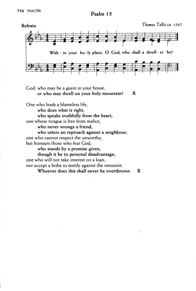Voices United: The Hymn and Worship Book of The United Church of Canada page 749