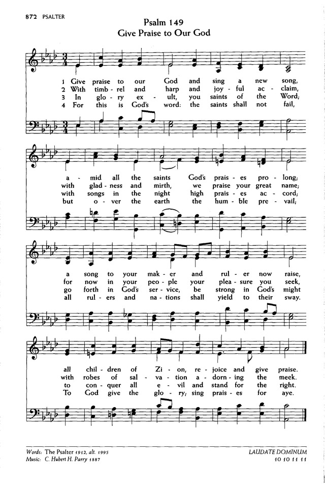 Voices United: The Hymn and Worship Book of The United Church of Canada page 885