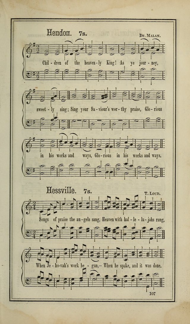 The Voice of melody: a choice collection of hymn tunes for choirs, prayer-meetings, congregations, and family use page 107