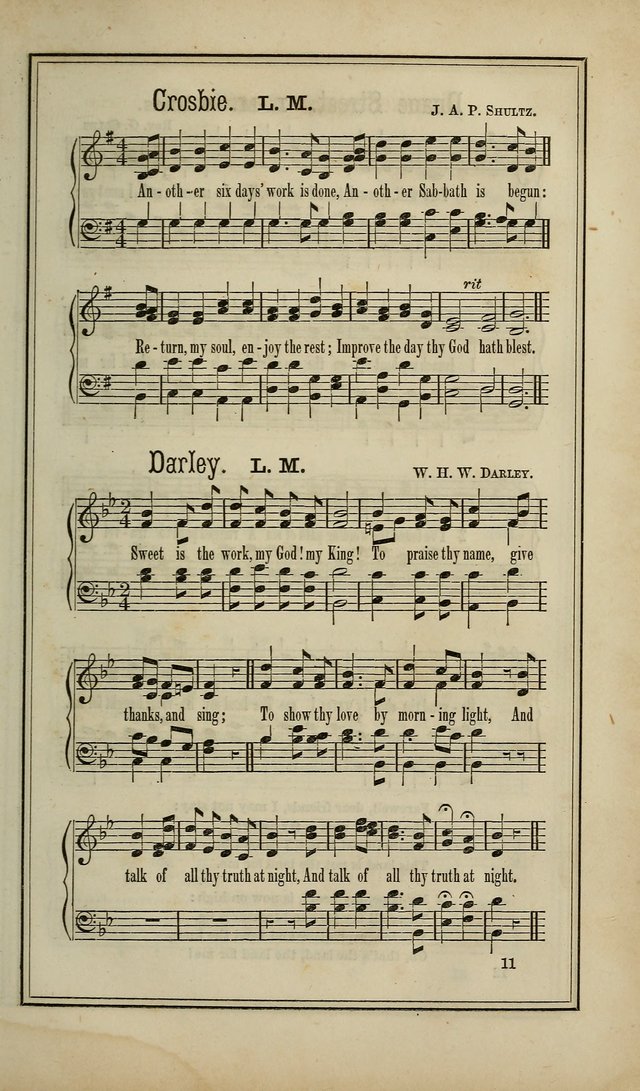 The Voice of melody: a choice collection of hymn tunes for choirs, prayer-meetings, congregations, and family use page 11